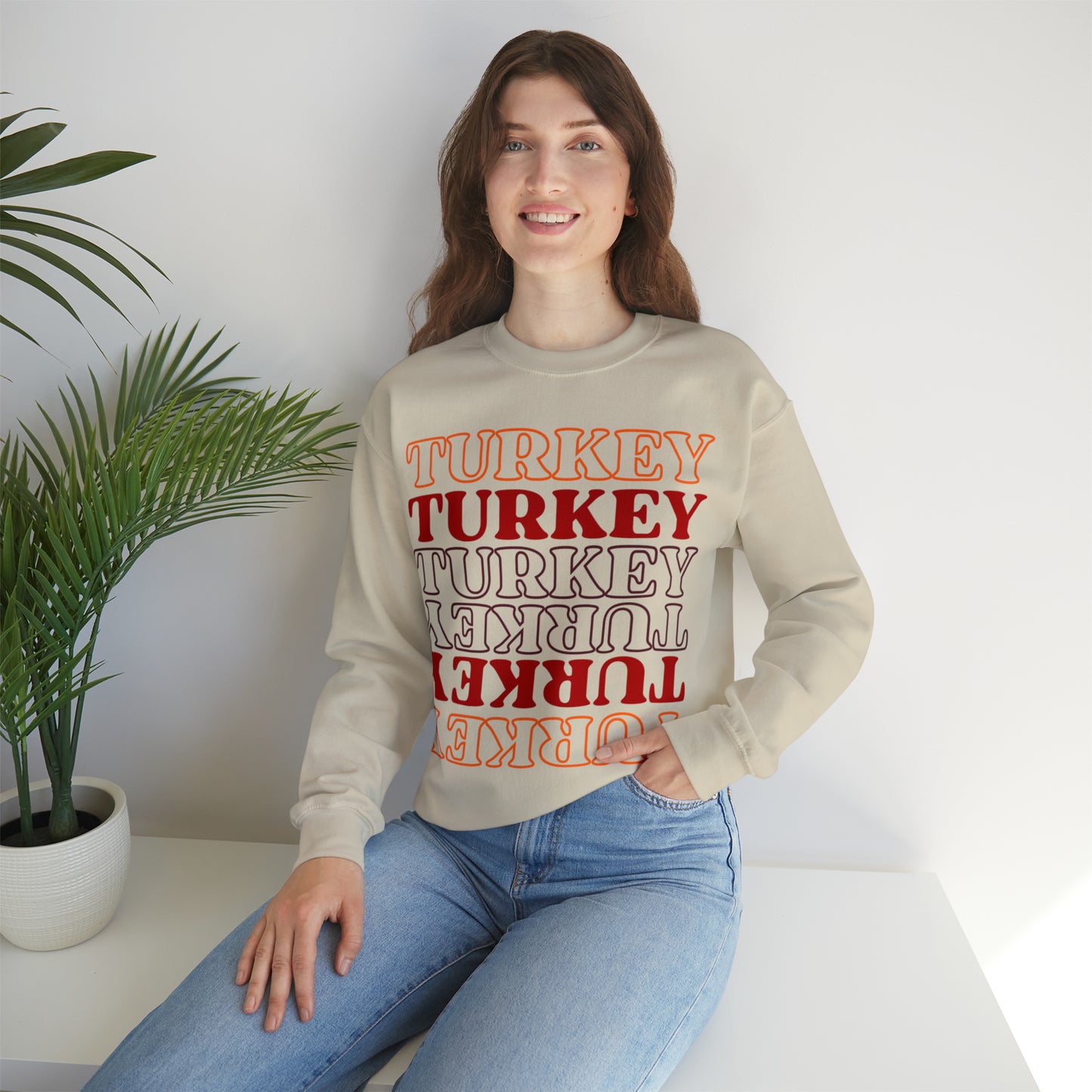 Turkey Turkey Turkey Unisex Heavy Blend™ Crewneck Sweatshirt