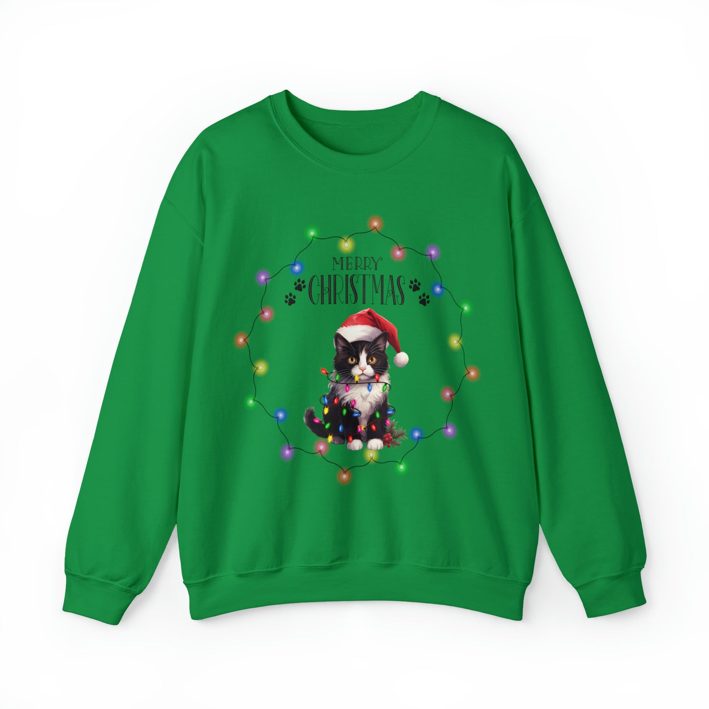 Christmas Cat 7b Unisex Heavy Blend™ Crewneck Sweatshirt