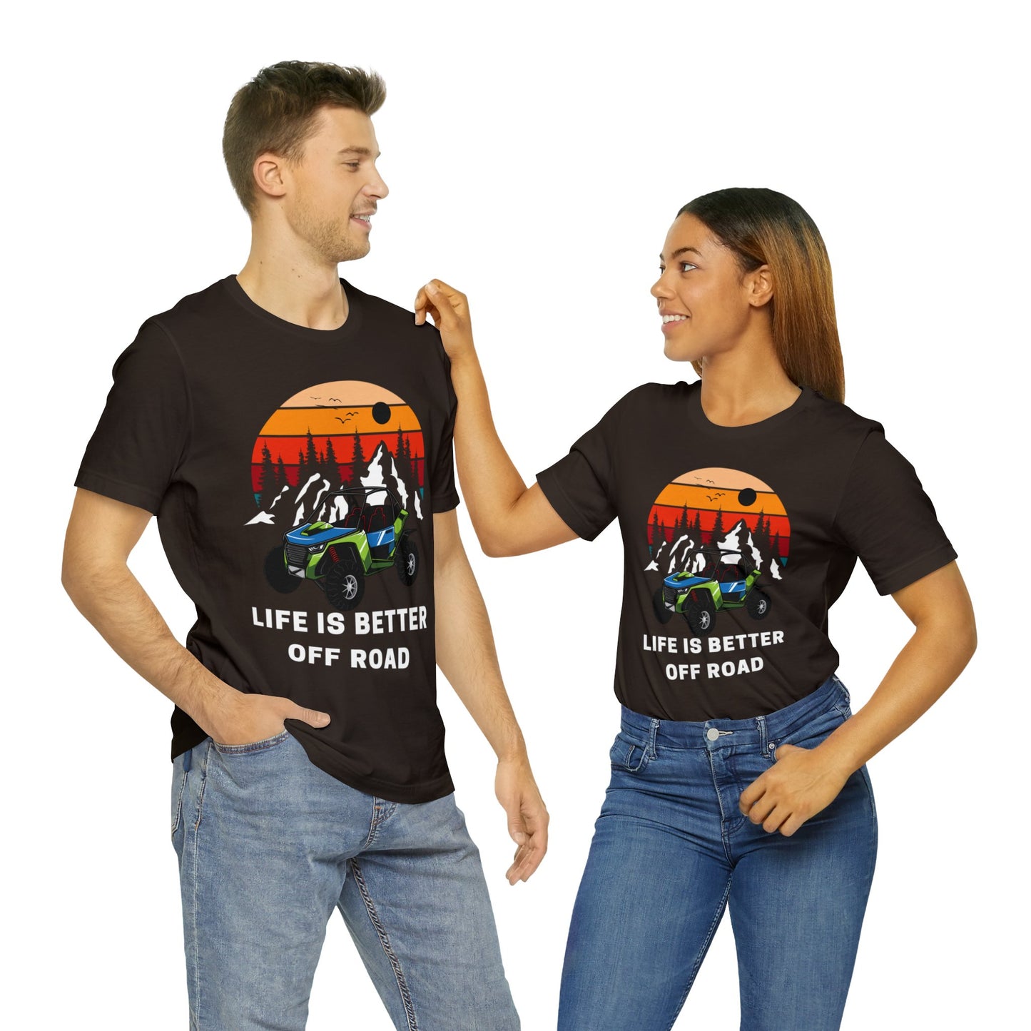 Life Is Better Off Road Side by Side Unisex Jersey Short Sleeve Tee